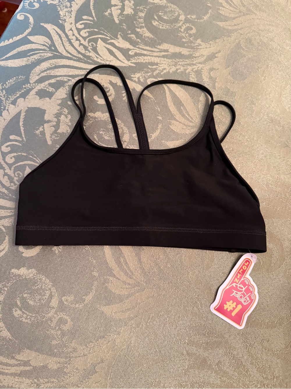Jolyn Black Strappy Sports Bralette - Women Intimates size S NWT